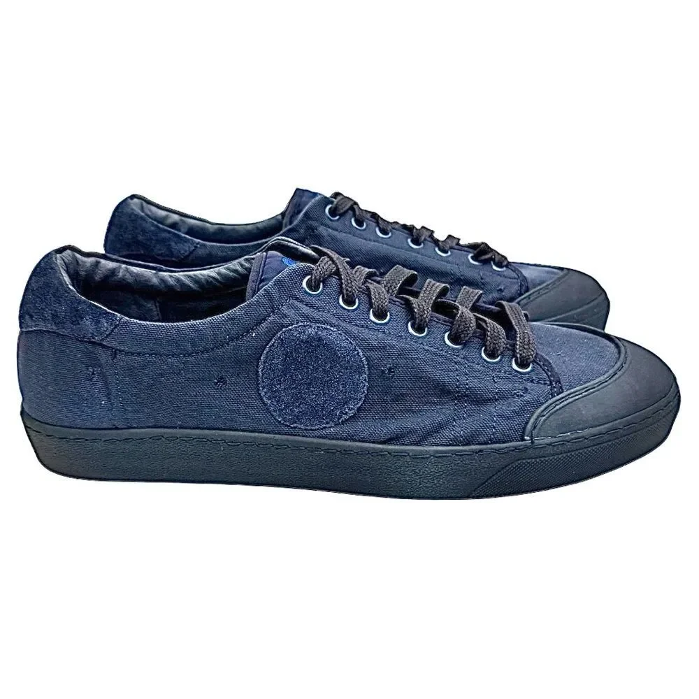 Scarpa Italy Men’s Sneakers Size 11 Navy Blue Leather Casual Shoes EU 44 EUC